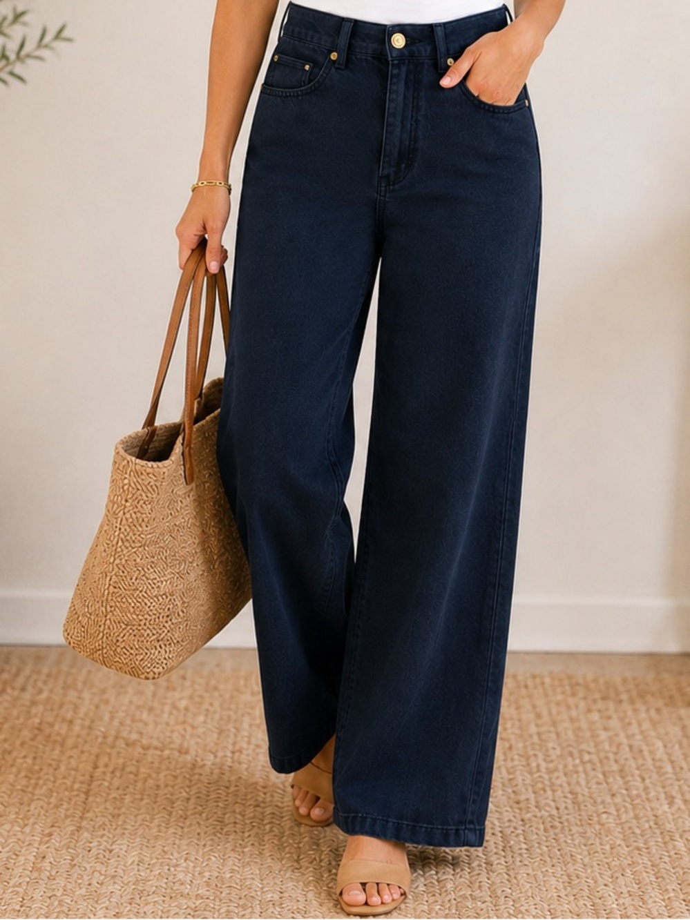St John Sport Marie Gray High Rise Straight Leg Jeans Black Denim Size 4